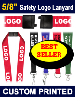 5/8" Custom Lanyards With Safety Buckles